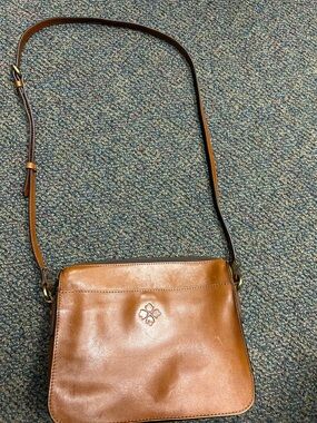 Patricia Nash Tan Leather Crossbody Bag